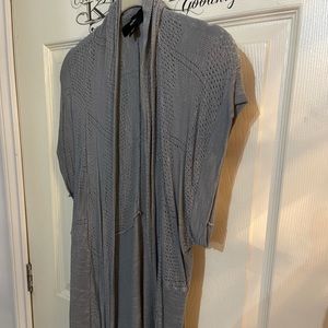 Thin, Long, Grey Cardigan